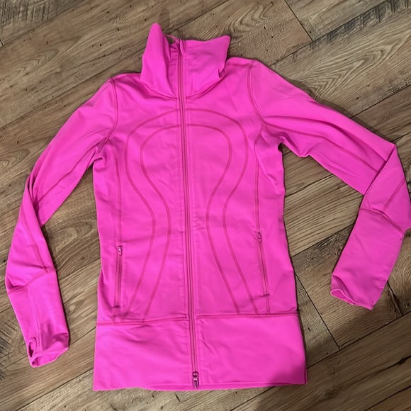lululemon athletica Tops - Lululemon Bright pink Define Full zip jacket size 4